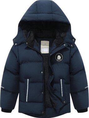 Cozy Kids Puffer Jacket for Boys - Warm Cotton Winter Coat, Stylish & Durable